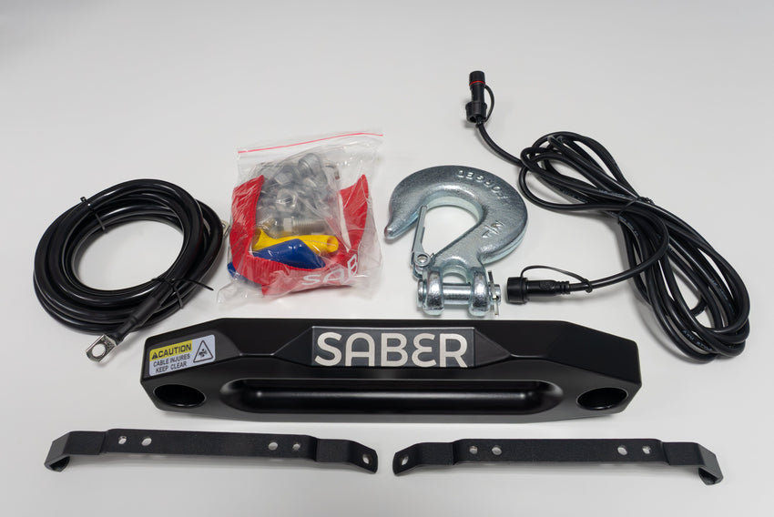 Fuso FGB71/84 12V 20,000Lb Saber Winch 21M Synthetic Cable - Fitted