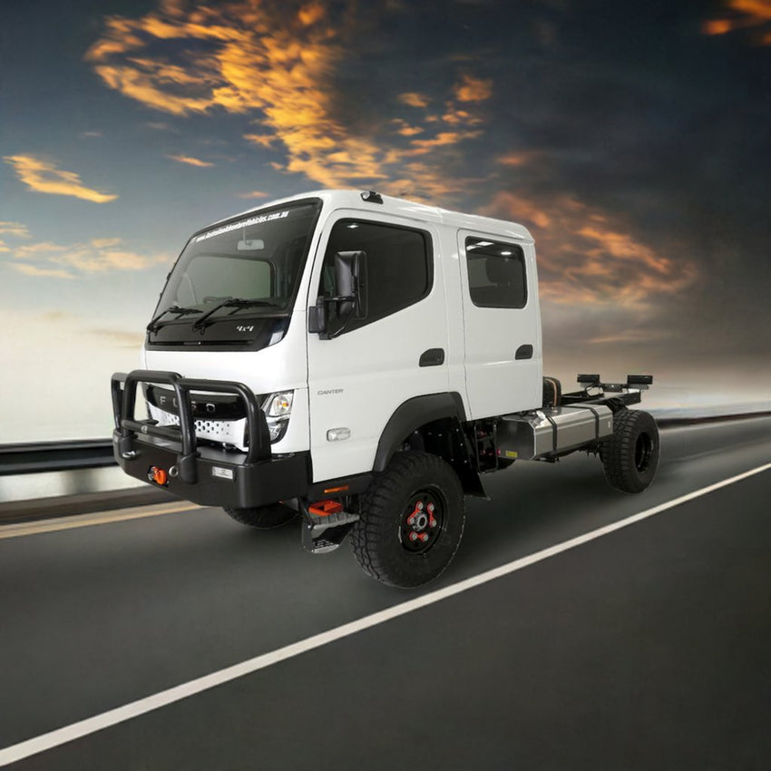 AAV4X4 New Fuso FGB71 4X4 Crew Cab Chassis 4500Gvm - 35" Xplora