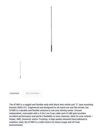 Uhf Antenna 6Dbi Flexible Kit 84.4Mm Unfitted