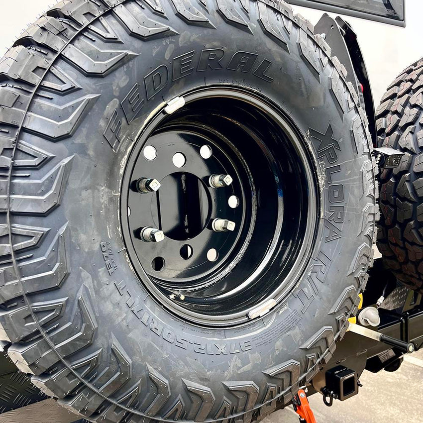 Gxo Fuso Towbar+ 2 X Spare Wheel Carrier & Swing Arm Wheel Winch - Fitted