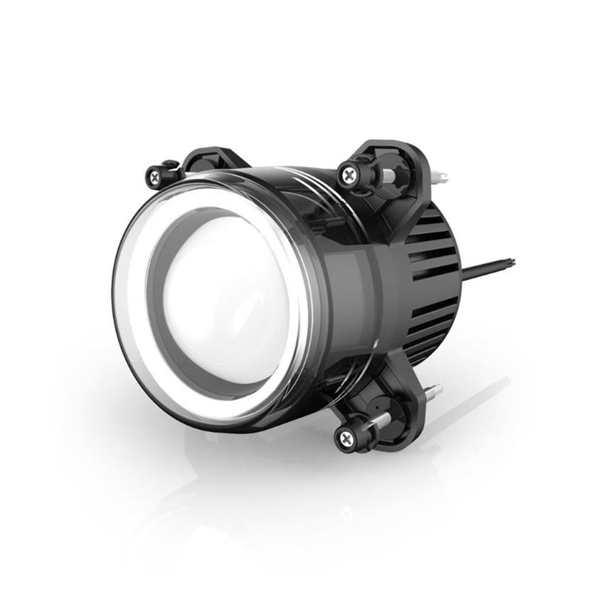 LED 90mm Low Beam Head Lights For Bull Bar - Pair Fitted