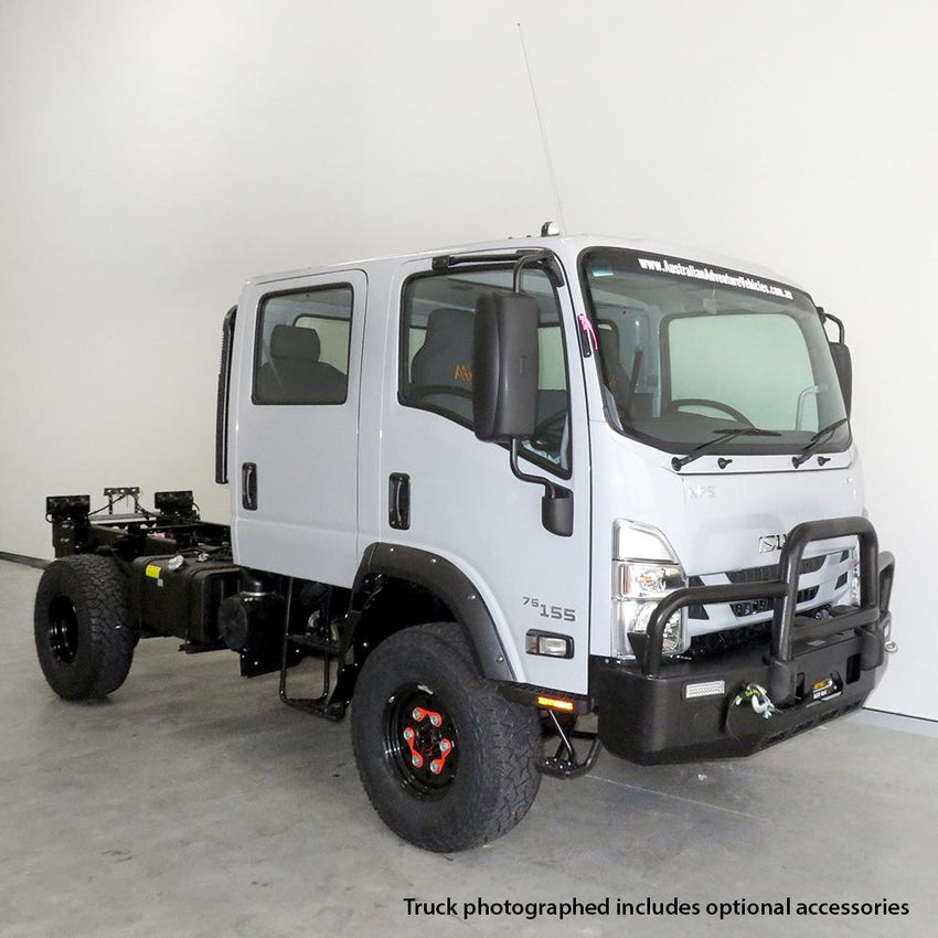New Isuzu 75/155 Crew Cab Manual 7000Gvm + Bull bar + 37" Xplora SSW