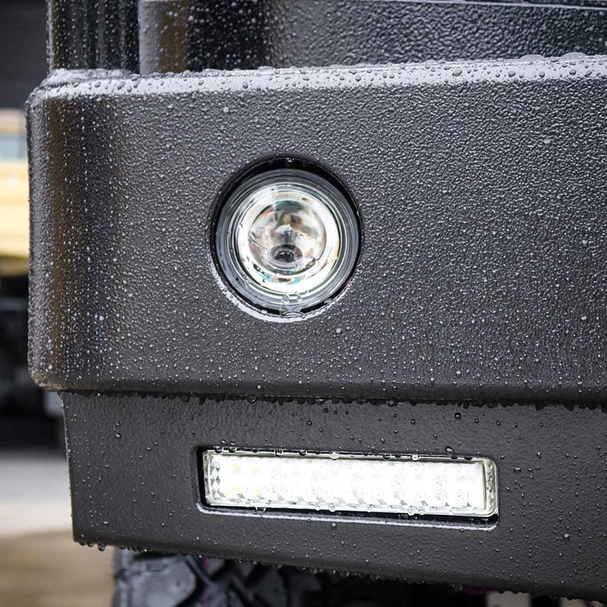 Hino 817 Winch Compatible Bull Bar Fitted With Low Beam Headlights Fitted