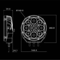 UltraVision Raptor 70 7" Led Driving Lights 5700k PAIR