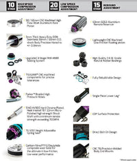 Fuso 2011+ TM Long Travel Remote Canister Shocks Rear Each