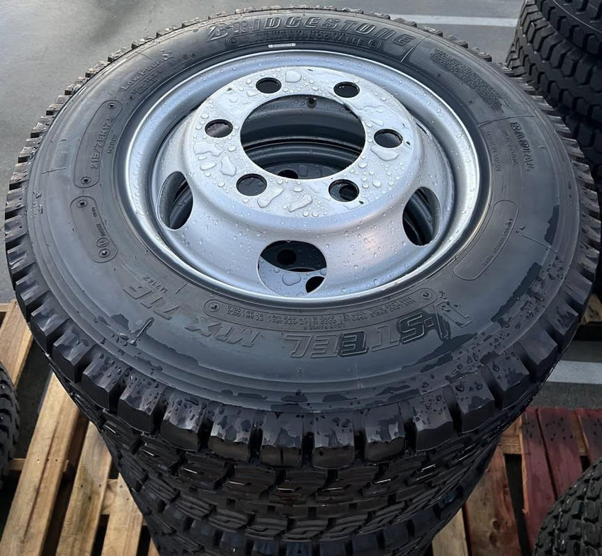 Oem Fuso 6 Stud Wheel Fitted With Bridgestone 215/75 R17.5 124L