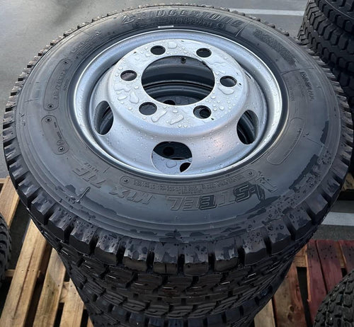 OEM Fuso 6 Stud Wheel Fitted With Bridgestone 215/75 R17.5 124L