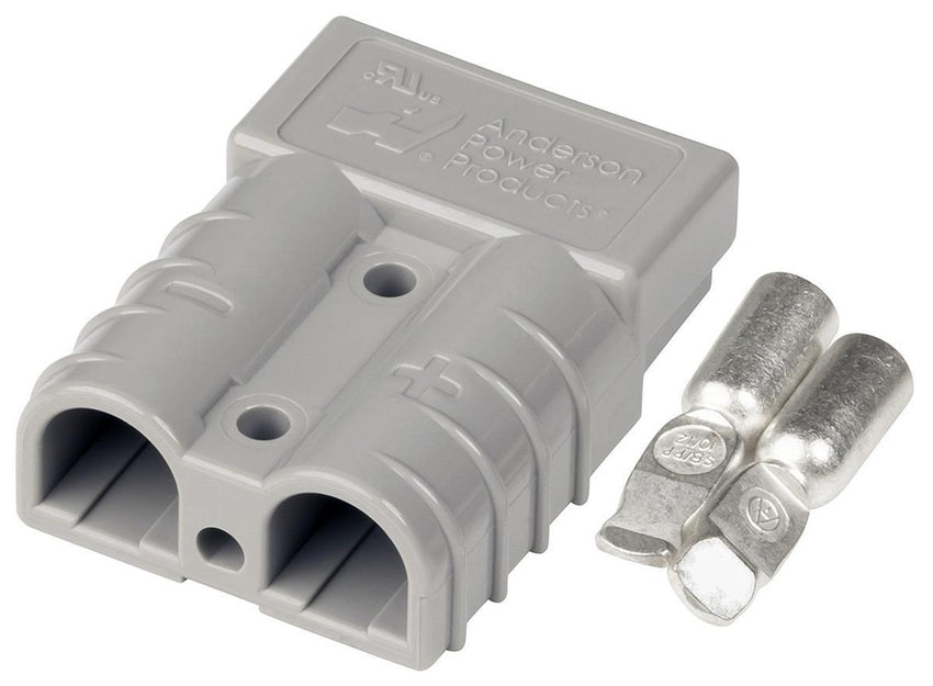GXO Gray Anderson 50A Plug Additional Fitted to RHs Front of Motorhome 12v