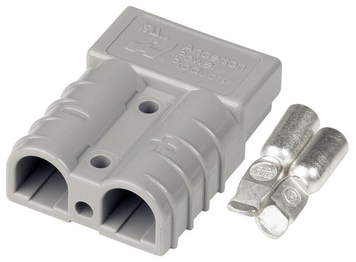 GXO Gray Anderson 50A Plug Additional Fitted to RHs Front of Motorhome 12v