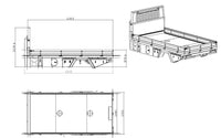 Fuso FGB71 AAV Tray Single Cab  Inc Subframe with 200 & 230L Tanks