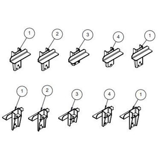 Fuso FGB71 Dc Kinetic Above Chassis Mount Kit (8+56Pcs) Powdercoated