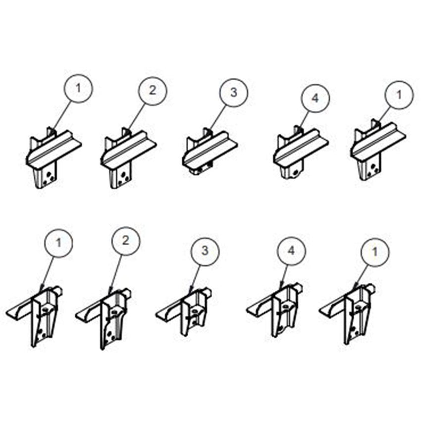 Fuso FGB71 Dc Kinetic Above Chassis Mount Kit (8+56Pcs) Powdercoated