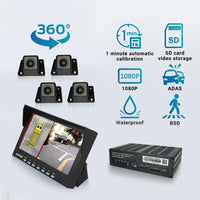 Camera System HD 360Deg DVR 4x Surround Camera Kit Only
