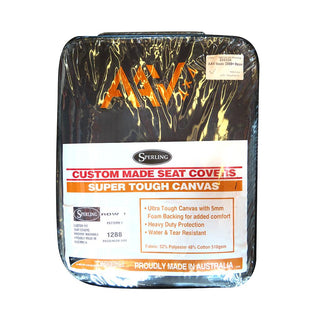 AAV Isuzu 2008+ Heavy Duty Grey Canvas Front & Bench OEM  Seat Cover