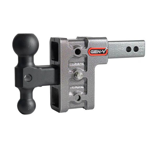 Gen-Y  2" Offset Shank 5" Drop 7000Kg Hitch & Versa-Ball 50&70Mm