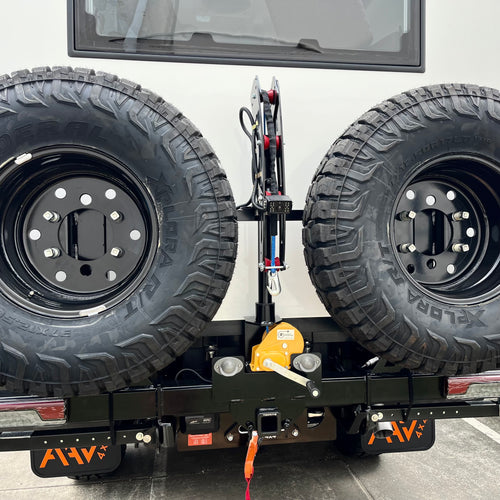 Gxo Fuso 2 X Spare Wheel Carrier & Swing Arm Wheel Winch - Fitted