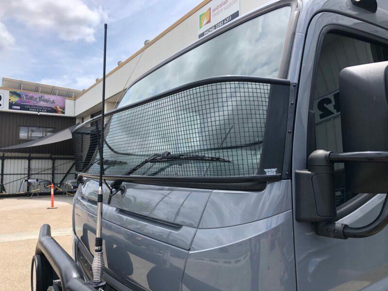 Fuso FGB71 Black Windscreen Stone Guard FITTED