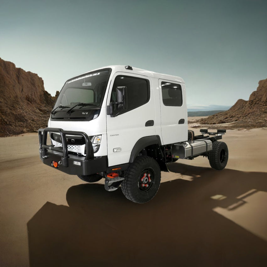 AAV4X4 New Fuso FGB71 4X4 Crew Cab Chassis 6500Gvm - 37" Xplora