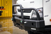 Hino 817 300 Winch And Low Beam Light Compatible Bull Bar Ripple Black