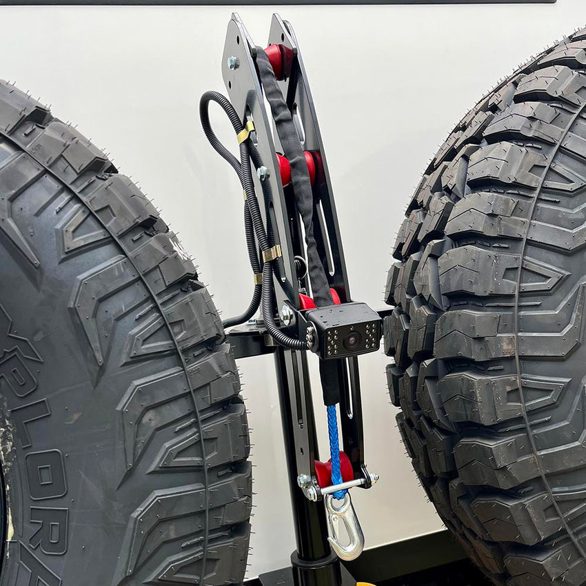 Gxo Fuso 2 X Spare Wheel Carrier & Swing Arm Wheel Winch - Fitted