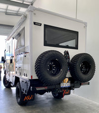 Fuso FGB71 Towbar 3500Kg GX style Bar with Dual Tyre and Tyre Winch Fitted