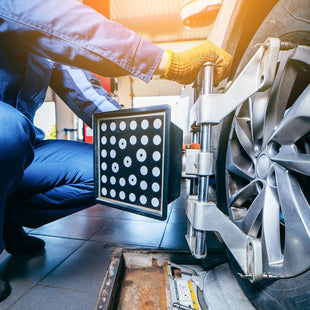 Fuso FGB71 Front Wheel Alignment, Toe Set , LHS & RHS Camber Shim Fitment