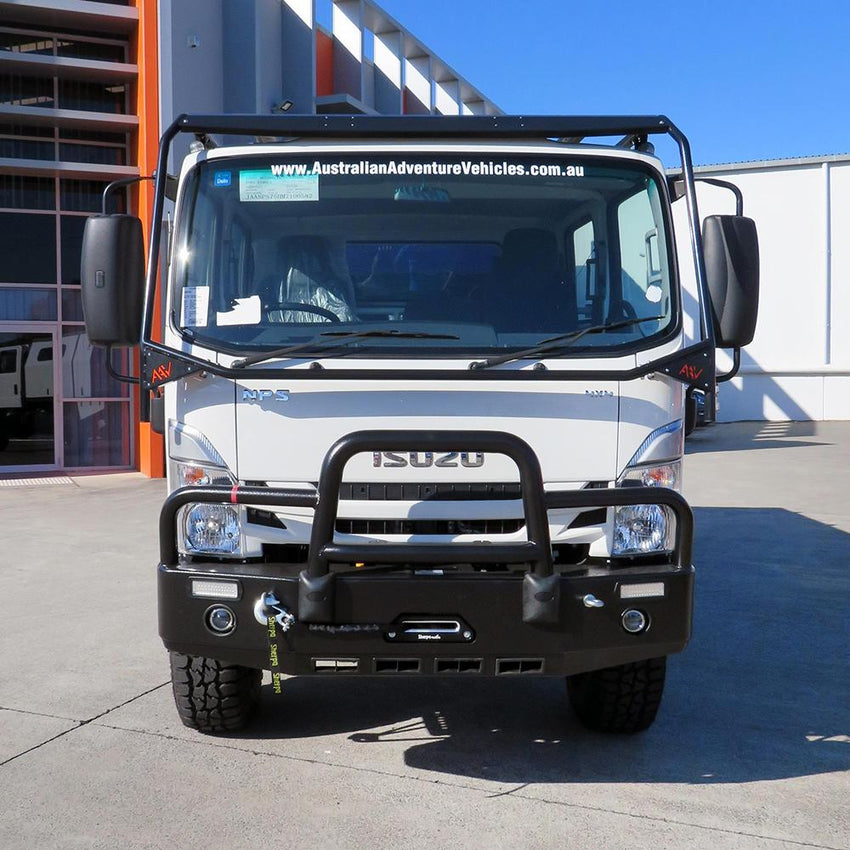 Isuzu NPS 2008+ Bull Bar 2024 Winch Compatible with Low Beam Lights FITTED