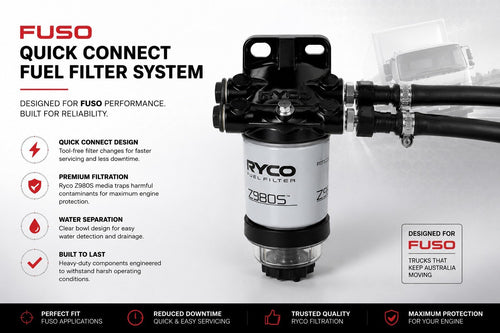 Fuel Manager 30 Micron Fuel Filter Fuso Quick Connect Kit