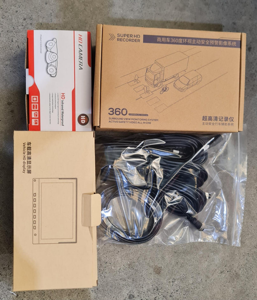 Camera System HD 360Deg DVR 4x Surround Camera Kit - Fitted Tray