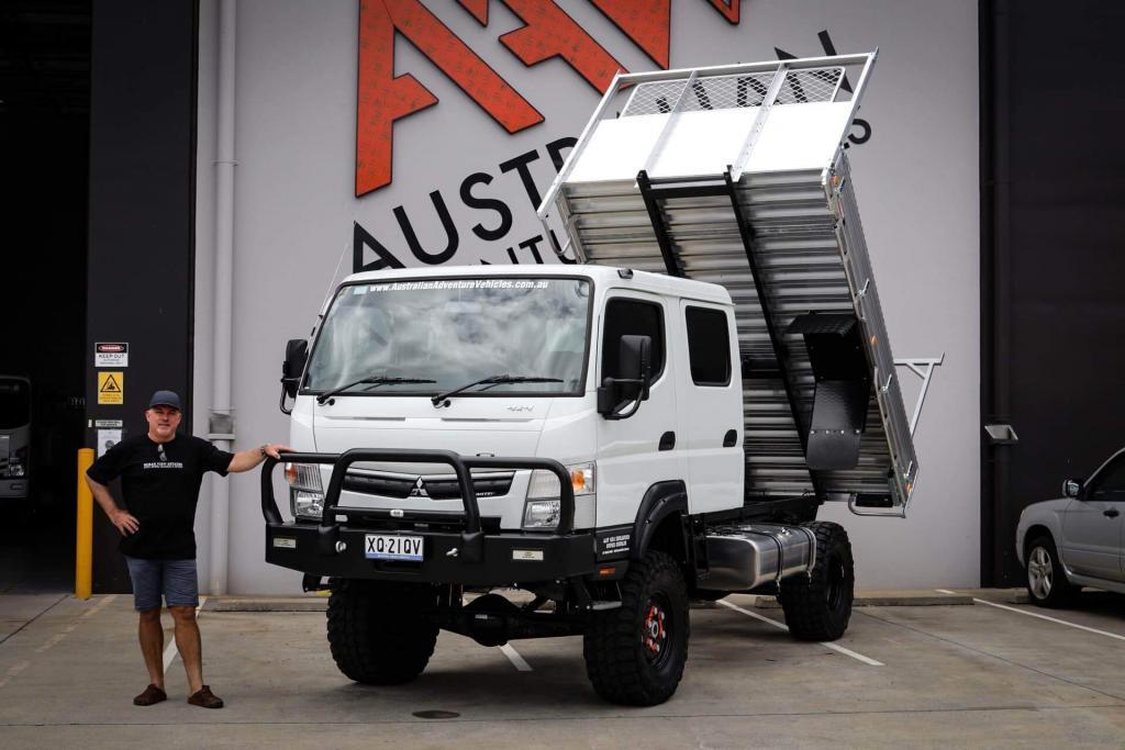 Thomas with his new 4x4 Vehicle